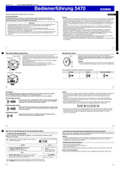 Casio 5470 Bedienerführung