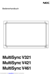 NEC MultiSync V321 Benutzerhandbuch