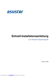 ASUSTOR AS-204RS Installationsanleitung