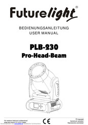 Futurelight PLB-230 Bedienungsanleitung