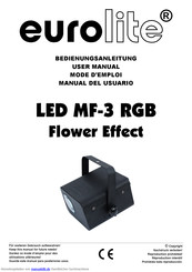EuroLite LED MF-3 RGB Flowereffekt Bedienungsanleitung