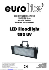 EuroLite LED Floodlight 252 UV Bedienungsanleitung