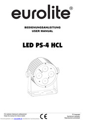 EuroLite LED PS-4 HCL Bedienungsanleitung