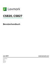 Lexmark CS827 Benutzerhandbuch