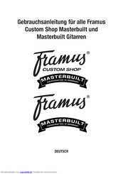 Framus Mayfield Custom Gebrauchsanleitung