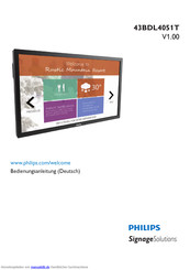 Philips 43BDL4051T Bedienungsanleitung