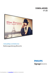 Philips Signage Solutions D-Line 55BDL4050D Bedienungsanleitung