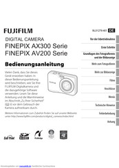 FujiFilm FinePix AX350 Bedienungsanleitung