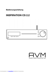 AVM INSPIRATION CS 2.2 Bedienungsanleitung