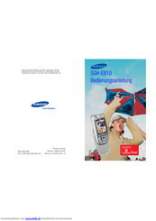 Samsung SGH-E810 Bedienungsanleitung