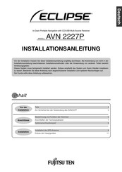 Eclipse AVN2227P Installationsanleitung