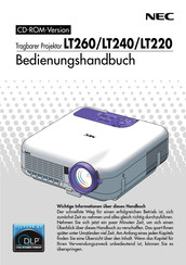 NEC LT240 Handbuch