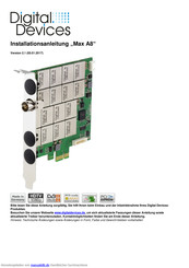 Digital Devices Max A8 Installationsanleitung