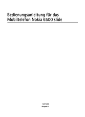 Nokia 6500 slide Bedienungsanleitung