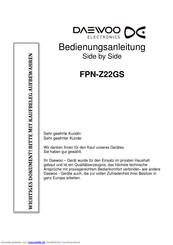 Daewoo FPN-Z22GS Bedienungsanleitung