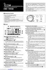 Icom HM-195B Bedienungsanleitung