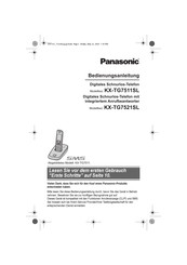Panasonic KX-TG7511SL Bedienungsanleitung