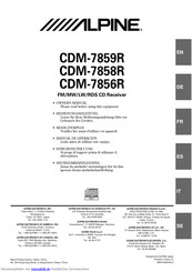 Alpine CDM-7856R Bedienungsanleitung