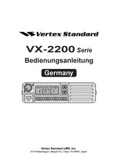 Vertex Standard vx-2200-d0-25 Bedienungsanleitung