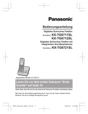 Panasonic KX-TG6712SL Bedienungsanleitung