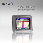 Garmin Zumo 200-Serie Benutzerhandbuch