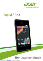 Acer Liquid Z220 Benutzerhandbuch