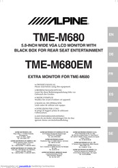 Alpine TME-M680 Bedienungsanleitung