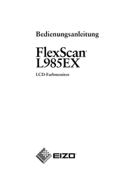 Eizo FlexScan L985EX Bedienungsanleitung