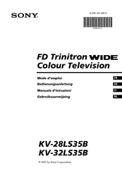 Sony FD Trinitron WIDE KV-32LS35B Bedienungsanleitung