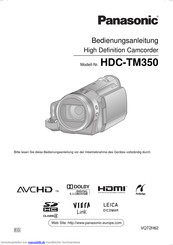 Panasonic HDC-TM350 Bedienungsanleitung