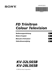 Sony FD Trinitron KV-32LS65B Bedienungsanleitung