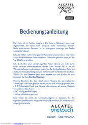 Alcatel One Touch Pop 2 - 7043K Bedienungsanleitung