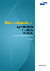 Samsung SyncMaster TC220W Benutzerhandbuch