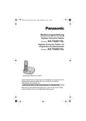 Panasonic KXTG8011SL Bedienungsanleitung