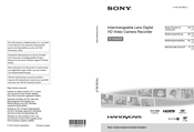 Sony Handycam NEX-VG30 Bedienungsanleitung