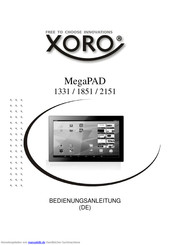 Xoro MegaPAD 1331 Bedienungsanleitung