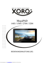 Xoro MegaPAD 1403 Bedienungsanleitung
