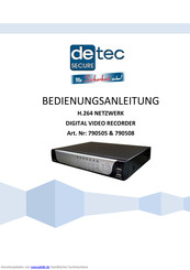 Detec Secure 790505 Bedienungsanleitung