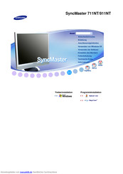 Samsung SyncMaster 711NT Bedienungsanleitungen