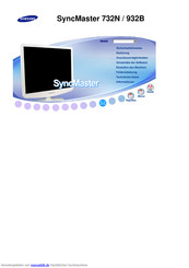 Samsung SyncMaster 732N Handbuch