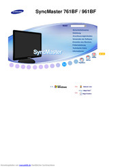 Samsung SyncMaster 961BF Handbuch