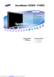 Samsung SyncMaster 223BW Bedienungsanleitungen