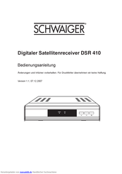 Schwaiger DSR 410 Bedienungsanleitung