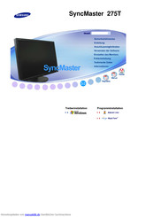 Samsung SyncMaster 275T Bedienungsanleitung