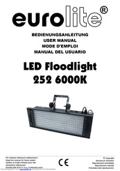 Eurolite LED Floodlight 252 6000K Bedienungsanleitung