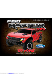 Traxxas F-150 Raptor SVT Bedienungsanleitung