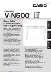 Casio V-N500 Bedienungsanleitung