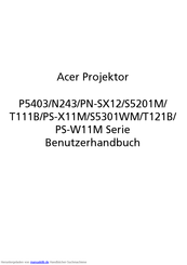 Acer T121B Benutzerhandbuch