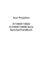 Acer P1341W Benutzerhandbuch