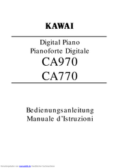 Kawai CA770 Bedienungsanleitung